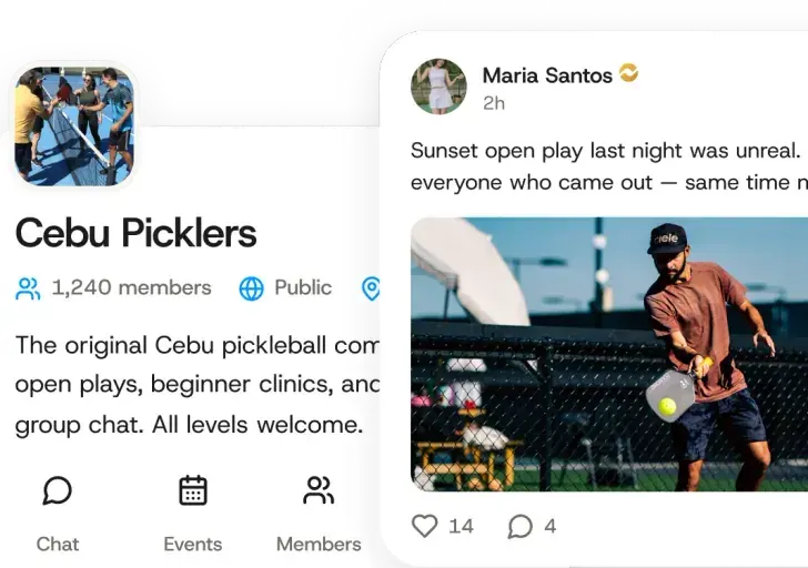 Club page with member list