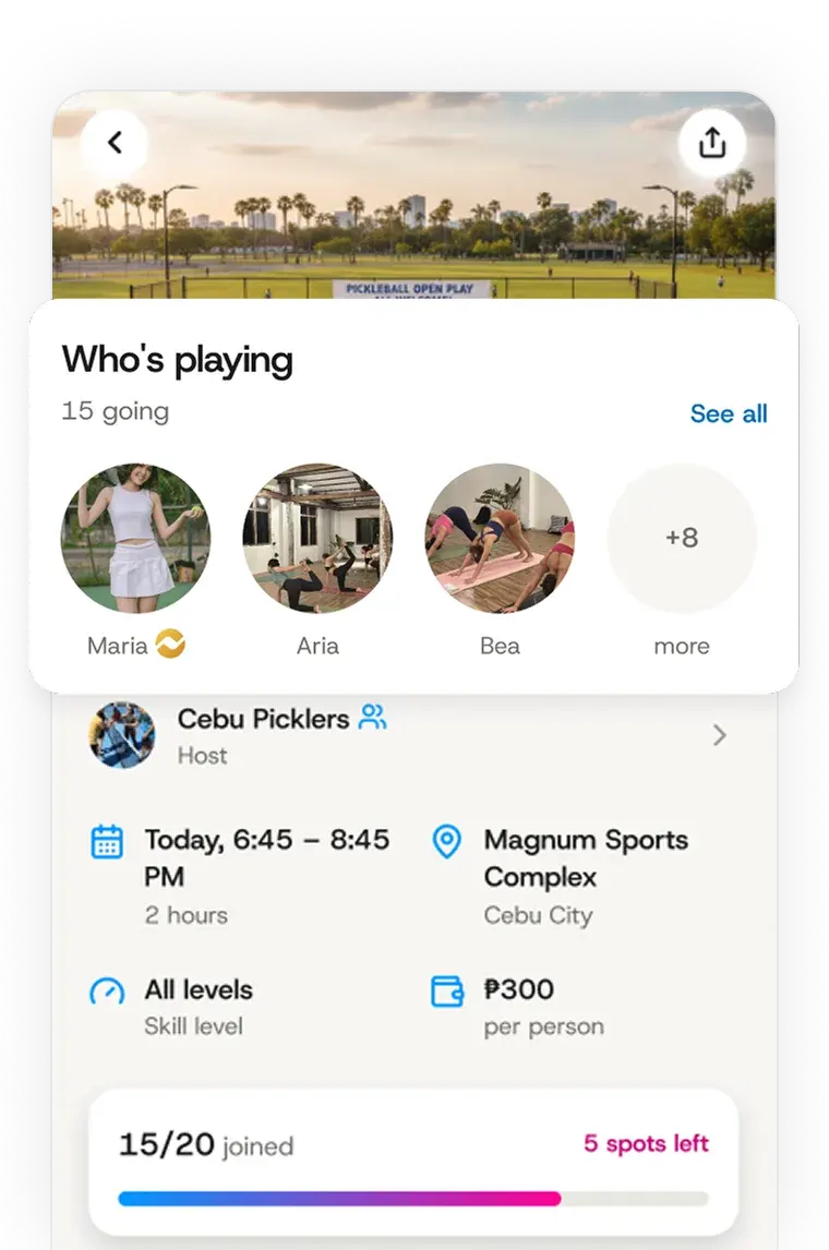 Join open plays